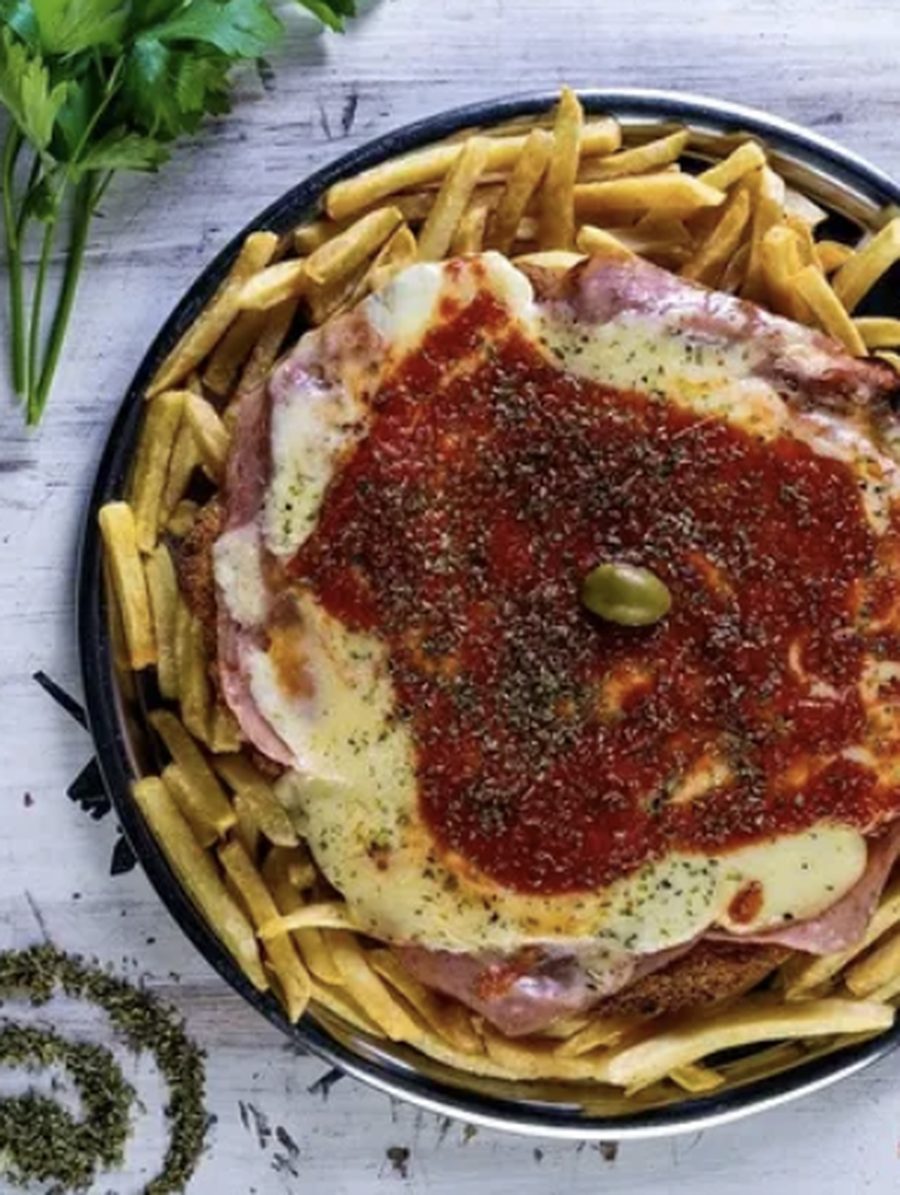 Pizzanesa napolitana con papas